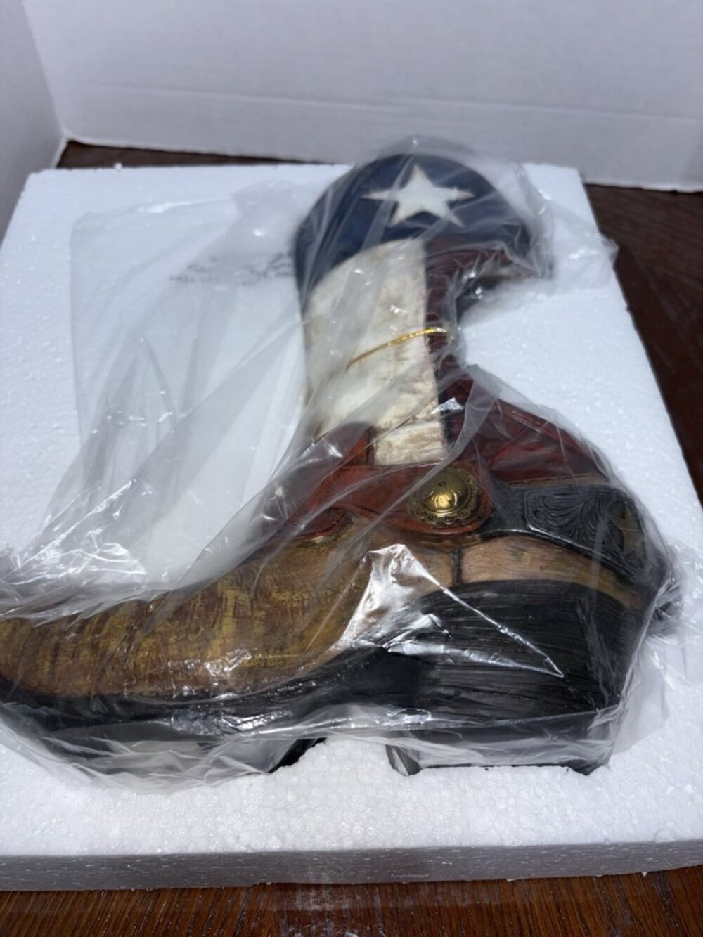 Texas Western Boot Toilet Brush Holder Cowboy Bathroom Decor Accessory
